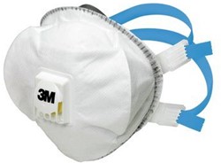 3M Fijnstofmasker FFP2SL Inclusief ventiel 8825+ Doos 10x5 stuks