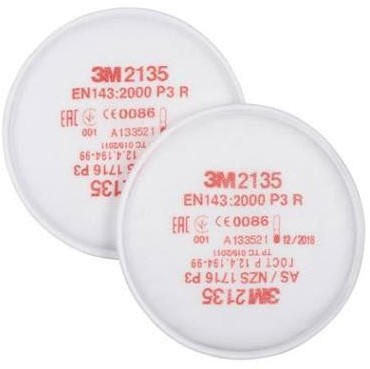 3M stoffilter 2135-P3-R T.b.v. half/volgelaatmaskers Doos 20 stuks