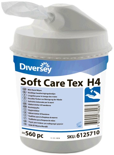 Soft Care Tex H4 vochtige handreinigingsdoekjes Doos 2x560 stuks