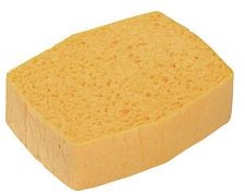 Spontex sponzen Azella 86 nr.4 geel 144x101x28mm Pak 10 stuks
