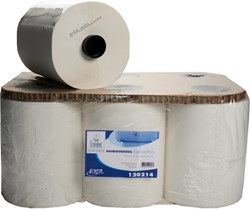 Euro Motion handdoekrol cellulose wit 120214 2lgs. 140m x23cm Doos 6 rol