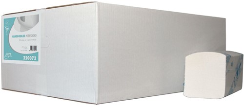 Euro handdoek Interfold cellulose wit 220073 3lgs 32x22cm Doos 20x125 stuks