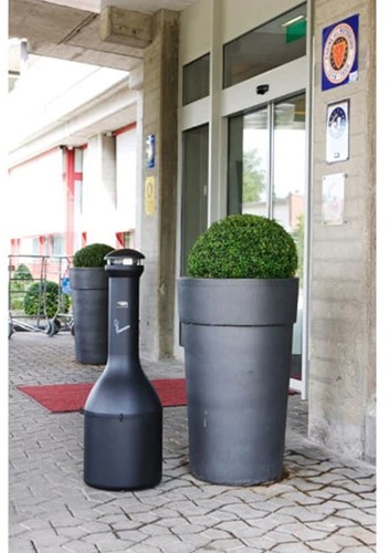 Rubbermaid Infinity asbak Zwart, metaal-2