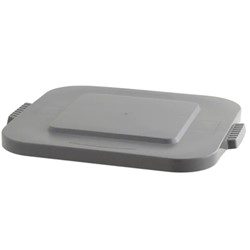 Rubbermaid Snap-On deksel grijs, vierkant Polyethyleen, t.b.v. FG353600