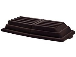 Rubbermaid deksel Tilt truck Zwart, rechthoekig T.b.v. 9T13/9T14