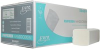 Euro handdoek Z-vouw tissue 2 lgs wit 21x24cm Doos 20x160 stuks