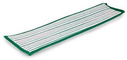 Greenspeed MultiMop 45cm microvezel vlakmop Velcro roze/groen strepen
