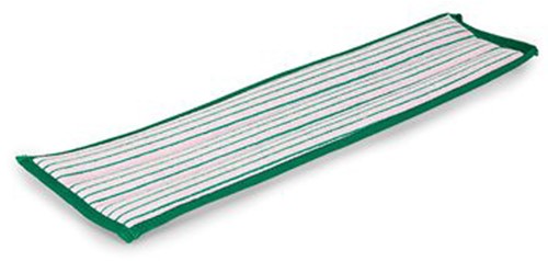 Greenspeed MultiMop 45cm microvezel vlakmop Velcro roze/groen strepen