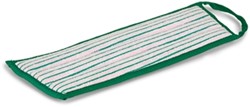 Greenspeed MultiMop 30cm microvezel vlakmop Velcro roze/groen strepen