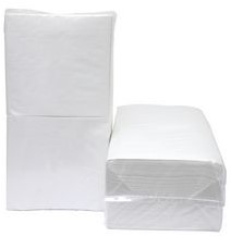 Euro servetten cellulose 1/4 vouw wit 140233 1lgs 33x31cm Doos 9x500 stuks