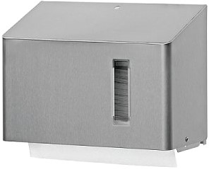 SanTRAL handdoekdispenser HSU 15 E C/Z vouw RVS geborsteld RVS uitgang