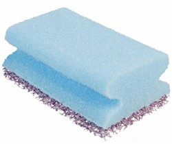 3M Scotch-Brite Nailsaver pad 70x130mm blauw/paars NS2020 met greep Pak  6 stuks
