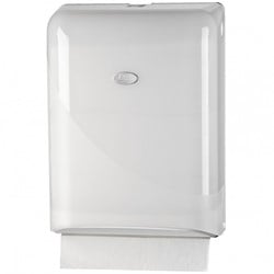 Pearl White handdoekdispenser interfold & Z-vouw wit 431101