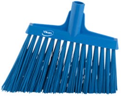 Vikan hygiene hoekbezem 30cm blauw hard 29143