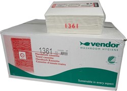 Vendor IQ handdoekcassette wit tissue 1361 2lgs. netversterkt Doos 12x55m