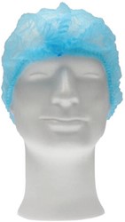CMT baret wokkel PP latexvrij blauw XL Ø58-60cm Doos 10x100 stuks