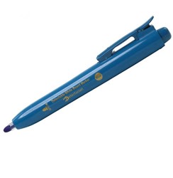 Detectamet permanent marker Zwarte inkt, kogel punt Met drukknop detecteerbaar