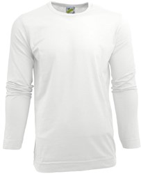 L&S T-shirt  L.M. Mt:2XL, white Body Fit, Cott./Elast., heren