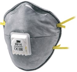 3M Stofmasker FFP1 Inclusief ventiel 9914 Doos 10 stuks
