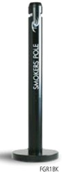 Rubbermaid rokerszuil zwart 101x324x1041mm. aluminium