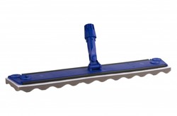 Stofwisplank met schuimzool 55cm blauw
