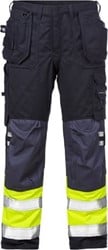 Fristads werkbroek 2017 ATHS Mt: 48 marine/geel Flamestat Klasse 1 high vis.