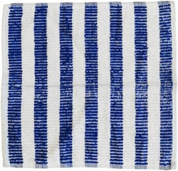 Werkdoek blauw/wit 35 x 35 cm gestreept Pak 12 stuks