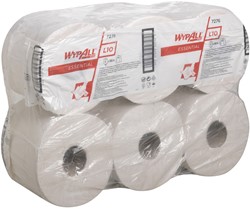 WypAll L10 poetsdoeken Essential Airflex wit 7276 1lgs. 300m x19.5cm Pak 6 rol