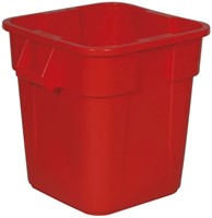 Rubbermaid Brute container vierkant 106L  rood zonder deksel
