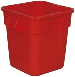 Rubbermaid Brute container vierkant 106L  rood zonder deksel