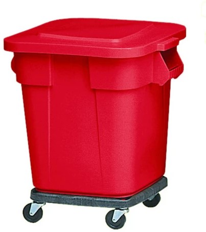 Rubbermaid Brute container vierkant 106L  rood zonder deksel-2