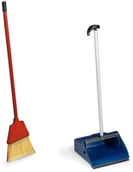 Ecolab stoffer&blik op steel blauw hoteluitvoering