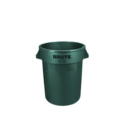 Rubbermaid Brute® container 75,7L, groen, rond Polyethyleen met grepen