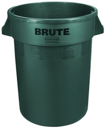 Rubbermaid Brute® container 75,7L, groen, rond Polyethyleen met grepen