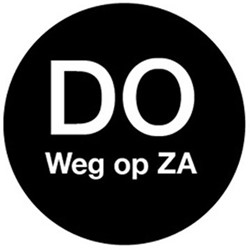Daymark afwasbare dagstickers ø19mm DO weg op ZA zwart voedselveiligheid Rol 500 st
