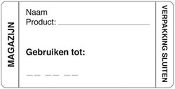 Daymark afwasbare dagstickers 35x70mm magazijn voedselveiligheid Rol 250 st