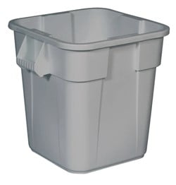 Rubbermaid Brute container vierkant 106L grijs zonder deksel