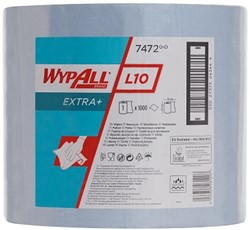 WypAll L10 poetsdoeken extra plus Airflex blauw 7472 1lgs. 38x23.5cm Rol 1000 dk
