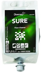 Diversey SURE Floor Cleaner + vloeronderhoudsreiniger Divermite 1.5L pouch
