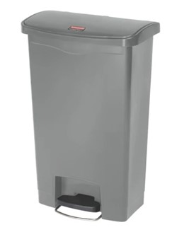 Rubbermaid Slim Jim® container 50L, grijs FrontStepOn