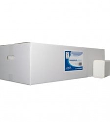 Euro handdoek multifold cellulose wit verlijmd 226034 2lgs. 32x20,6cm Doos 25x120 st