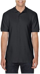 Gildan polo Double Pique Mt:L, black Regular Fit, Premium, heren
