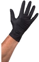 ComFort handschoenen + nitril poedervrij Mt:M zwart Box 100 stuks