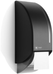 BlackSatino toiletrolhouder zwart traditioneel 331940 compactrol
