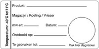 Daymark Multi sticker magazijn/koeling/vriezer voedselveiligheid Rol 500 st