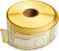 Daymark Multi sticker magazijn/koeling/vriezer voedselveiligheid Rol 500 st-2
