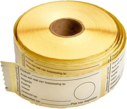 Daymark Multi sticker magazijn/koeling/vriezer voedselveiligheid Rol 500 st-2