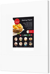 SAGA bakpapier wit ongebleekt 40x60cm 41g Pak 500 vel 2-zijdig gesiliconiseerd