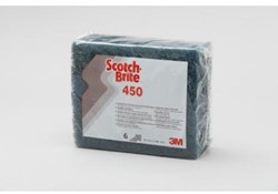 3M Scotch-Brite schuurpad Pannen, blauw 95x158x20mm Pak 6 stuks