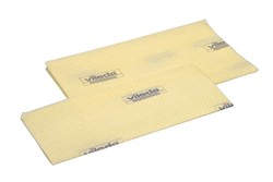 Vileda stofwisdoek geel HP 64x60cm. BCU 133923 geimpregneerd. Pak 25 stuks